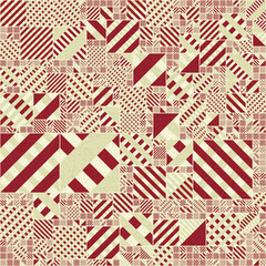 Fototapeta premium Abstract Geometric Pattern generative computational art illustration