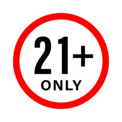 Under 21 not allowed sign.