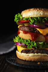 A double burger in low key