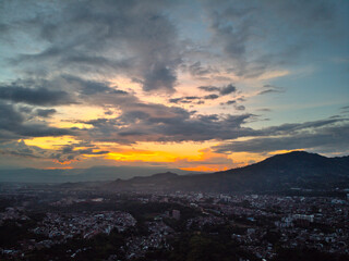 Sunset in the mountains