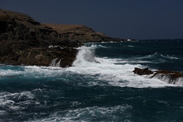 looking at the sea from the cliffs