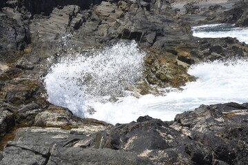 looking at the sea from the cliffs