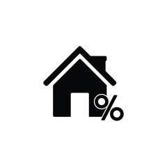 house loan icon. mortgage symbol