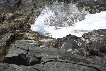 looking at the sea from the cliffs