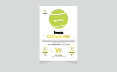 Tennis Tournament Flyer Template
