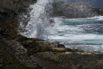 looking at the sea from the cliffs