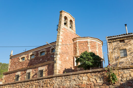the parish church of Torete hamlet (municipality of Corduente), province of Guadalajara, Castile-La Mancha, Spain