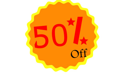 discount board, symbol, decoration, for
 store, commerce, supermarket, bakeries, confection, snack bars for promotion highlight, black friday round modern style in yellow with red