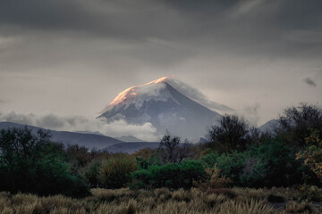 Volcan Lanín otoñal
