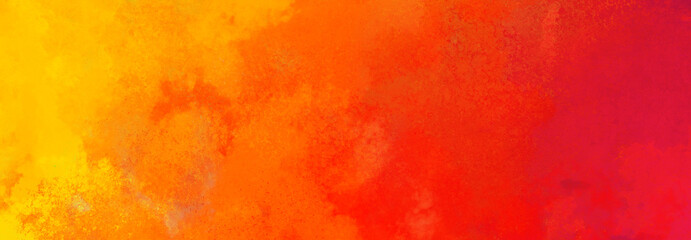 Hot red yellow and orange background in abstract cloudy sunset or sunrise illustration, fiery warm colors, colorful dramatic design