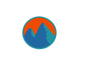 icon,logo, mountains