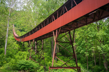 Historic Coal Mining Operation at New River Gorge National Park and Preserve - obrazy, fototapety, plakaty