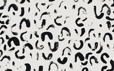 Vector organic grunge pattern. Abstract background with brush strokes. Hand drawn texture. Modern graphic design. Hand drawn striped.