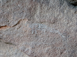 Cerro Colorado Córdoba Argentina pinturas rupestres en en aleros del cerro