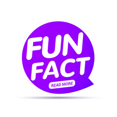 Fun fact typography bubble. Did you know knowledge design text message phrase information
