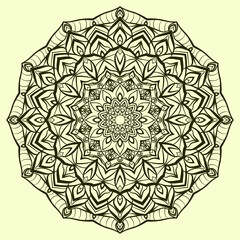 abstract mandala vector decorative design element with modern soft color