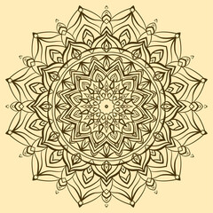 abstract mandala vector decorative design element with modern soft color
