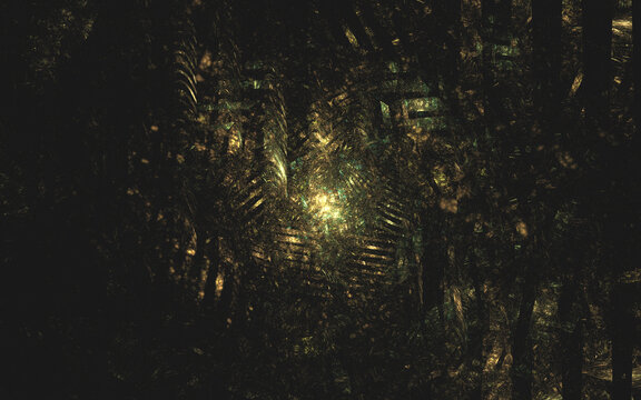 Abstract dark forest camouflage texture