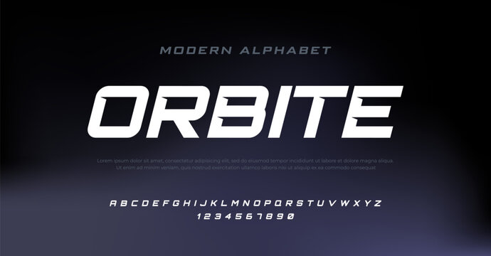 Future modern italic alphabet font. Typography urban style fonts for sport, technology, digital, movie logo design