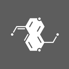 Molecule research icon