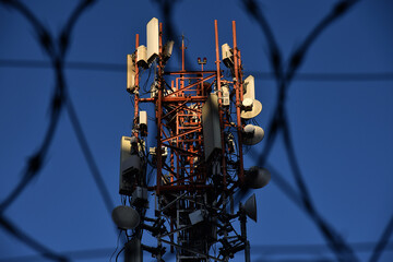 A mobile operator company antenna