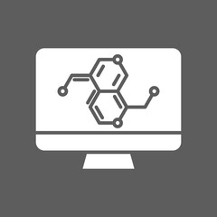 Molecule research icon