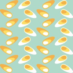 Rounded abstract seamless pattern - retro accent for any surfaces.