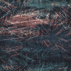 Seamless blue pink cream and navy surface pattern. High quality illustration. Overlaid and multiplied distressed and grungy worn abstract design for print. Detailed artistic repeat tile swatch.
