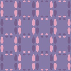 Rounded abstract seamless pattern - retro accent for any surfaces.