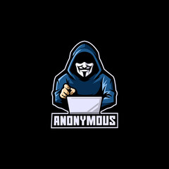 anonim hacker thief computer digital anonymous