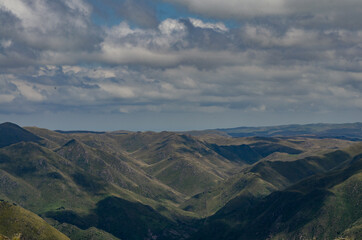 Fototapeta na wymiar mountains Cordillera de los Andes from a plane 
