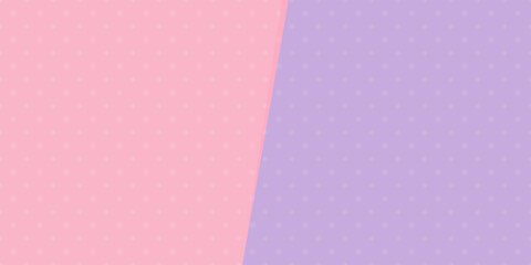Purple and pink polka do background. Design for web banner, cover template