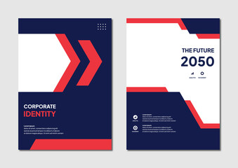 vector editable corporate brochure design template. professional business flyer modern design background. real estate promotion banner background illustration