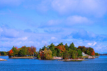 House on the Thousand Islands, Ontario, Canada.