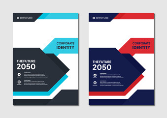 vector editable corporate brochure design template. professional business flyer modern design background. real estate promotion banner background illustration