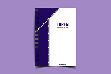 Minimalistic Notebook cover design templates. Layout set for covers of books, albums, notebooks, reports, magazines. Cover page design template. Geometric brochure layout. Vector illustration