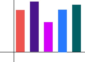 up down coloured graph symbol logo icon illustration 