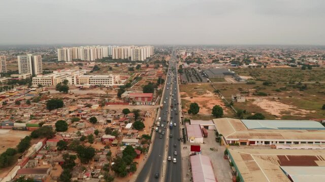 Road to centrality of Zango, Luanda, Angola