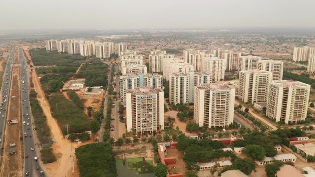 Pan right, Centrality of Zango, Luanda, Angola, Africa today