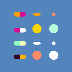 medical tool kit in flat vector