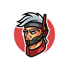 CYBER MAN HEAD SPORT LOGO