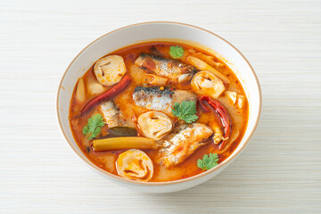 Tom Yum canned mackerel in spicy soup