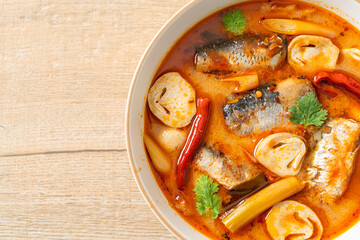 Tom Yum canned mackerel in spicy soup