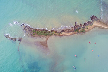 Natural Patterns of the Sand in Chumphon, Thailand