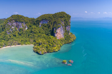 Koh Yao Noi, Phuket, Thailand Panoramic View aerial drone uav tropical paradise ko yao noi thai island