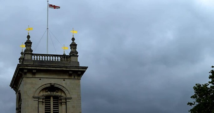 Looking up to St Andrew in Holborn