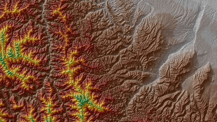 Brown and Gray Digital Elevation Model