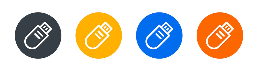 Usb flash icon. Vector illustration