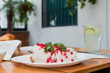 Chile en Nogada Mexican food traditional dish from Puebla Mexico