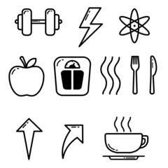 set of icons for lifestyle 